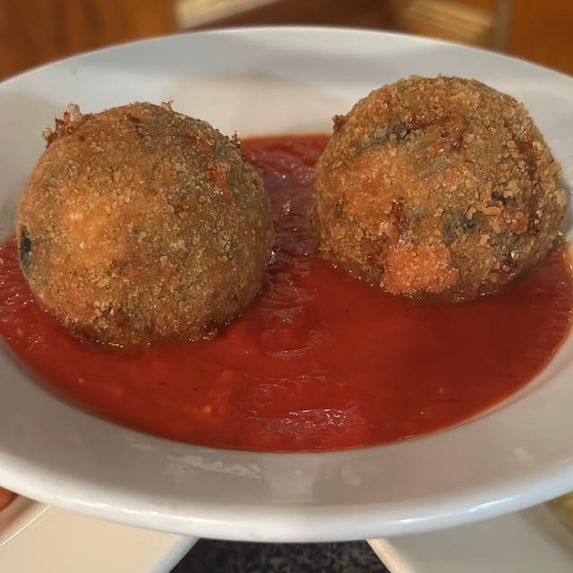 Eggplant Croquette.